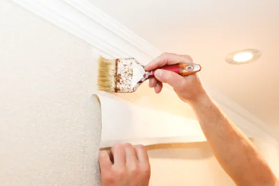Pose de papier peint à Cellier-du-Luc — revêtements muraux et toiles de verre